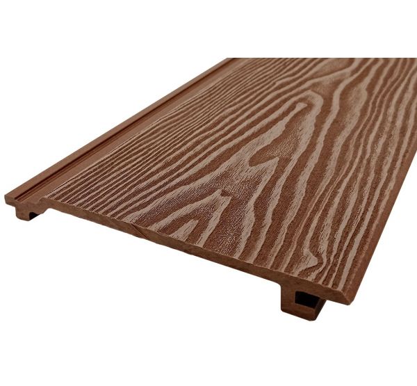 Сайдинг ДПК 3D тиснение 185x19 Коричневый от производителя   по цене 430 р