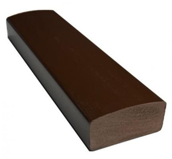 Лавочный брус Некст полнотелый глянцевый 70х35 Шоколад от производителя  Ecodecking по цене 1 105 р