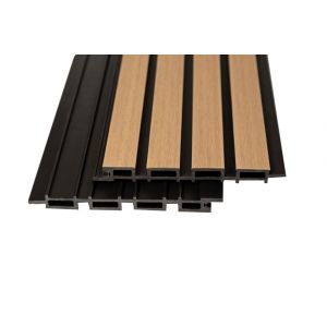 Фасадная реечная панель Скай коэкструзия Бук от производителя  Ecodecking по цене 960 р