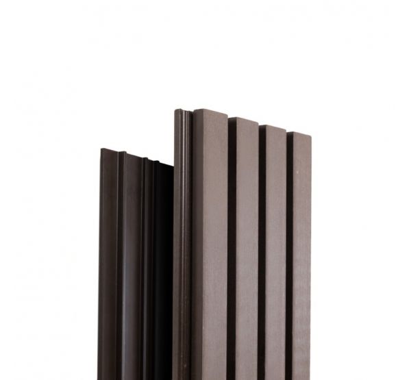 Реечная фасадная панель Техно Венге от производителя Ecodecking по цене 921 р Реечная фасадная панель Техно Венге от производителя Ecodecking по цене 921 р