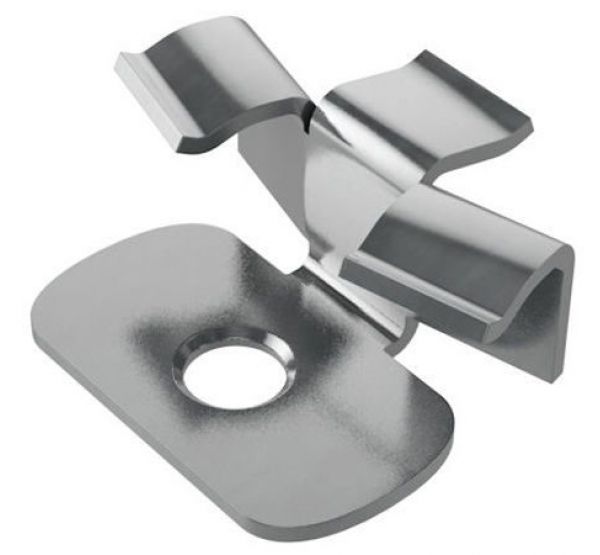 Кляймер металл для алюминиевой лаги от производителя  Holzhof по цене 24 р
