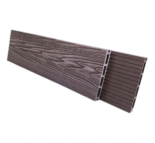 Террасная доска Comfort 3D тиснение + вельвет Венге от производителя  NanoWood по цене 490 р