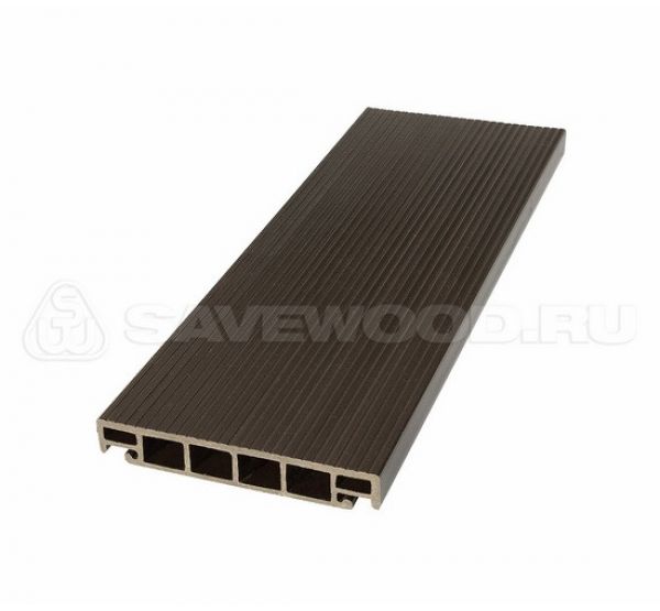 Террасная доска SW Salix Темно-коричневый от производителя Savewood по цене 509 р Террасная доска SW Salix Темно-коричневый от производителя Savewood по цене 509 р