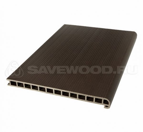Профиль ДПК для ступеней и лестниц SW Radix Темно-коричневый от производителя  Savewood по цене 2 904 р