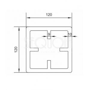 Столб Evolution 3D WOOD BROWN от производителя  Sequoia по цене 4 774 р