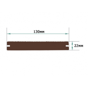 Террасная доска Смарт полнотелая с пазом Черное Дерево от производителя  Terrapol по цене 1 000 р
