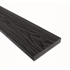 Террасная доска Смарт 3D Полнотелая без паза Черное дерево от производителя  Terrapol по цене 1 149 р