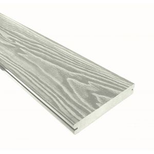 Террасная доска Смарт 3D Полнотелая с пазом Дуб беленый от производителя  Terrapol по цене 1 149 р