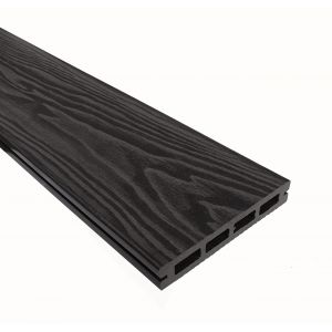 Террасная доска Смарт 3D Пустотелая с пазом Черное дерево от производителя Terrapol по цене 673 р Террасная доска Смарт 3D Пустотелая с пазом Черное дерево от производителя Terrapol по цене 673 р