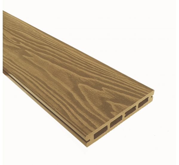 Террасная доска Смарт 3D Пустотелая с пазом Дуб Севилья от производителя  Terrapol по цене 740 р