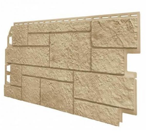 Фасадные панели (Цокольный Сайдинг) VOX Vilo SANDSTONE Песочный от производителя  Vox по цене 624 р
