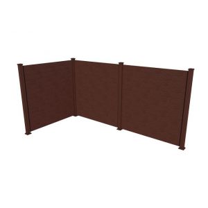 Забор цвет Темно-коричневый от производителя  Woodvex по цене 13 200 р