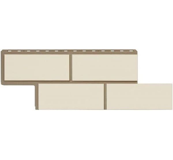 Фасадные панели (цокольный сайдинг)  Неаполитанский камень Белый от производителя  Альта-профиль по цене 498 р