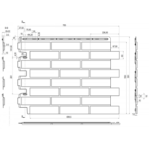 Фасадные панели (цокольный сайдинг)   Кирпич рижский - 01 от производителя  Альта-профиль по цене 582 р