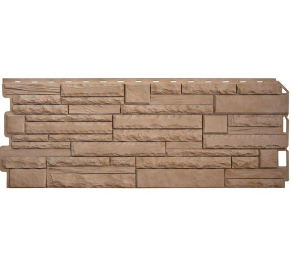Фасадные панели Скалистый камень ЭКО Бежевый от производителя Альта-профиль по цене 595 р Фасадные панели Скалистый камень ЭКО Бежевый от производителя Альта-профиль по цене 595 р