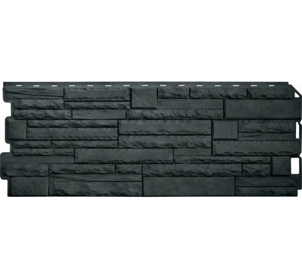 Фасадные панели Скалистый камень ЭКО Графит от производителя  Альта-профиль по цене 595 р
