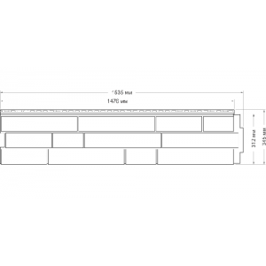 Фасадная панель Я Фасад Скала Слоновая кость от производителя  Grand Line по цене 445 р