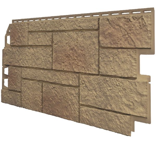 Фасадные панели (Цокольный Сайдинг) VOX Sandstone Светло-коричневый от производителя  Vox по цене 690 р