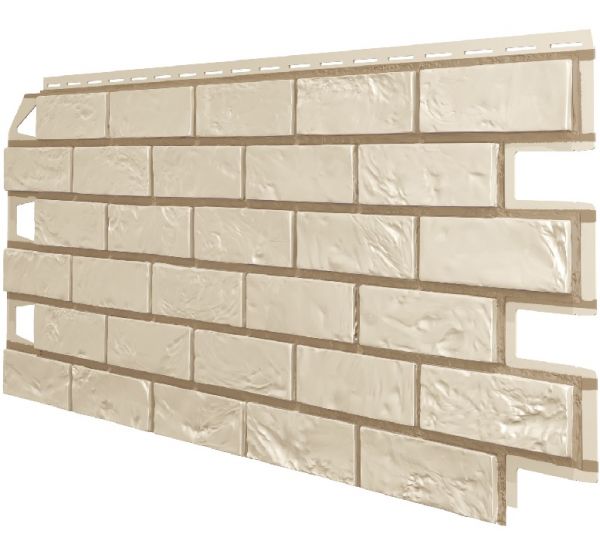 Фасадные панели (Цокольный Сайдинг) VOX Vilo Brick Слоновая-кость от производителя  Vox по цене 618 р