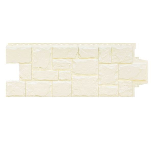 Фасадные панели Стандарт Крупный камень Молочный от производителя  Grand Line по цене 450 р