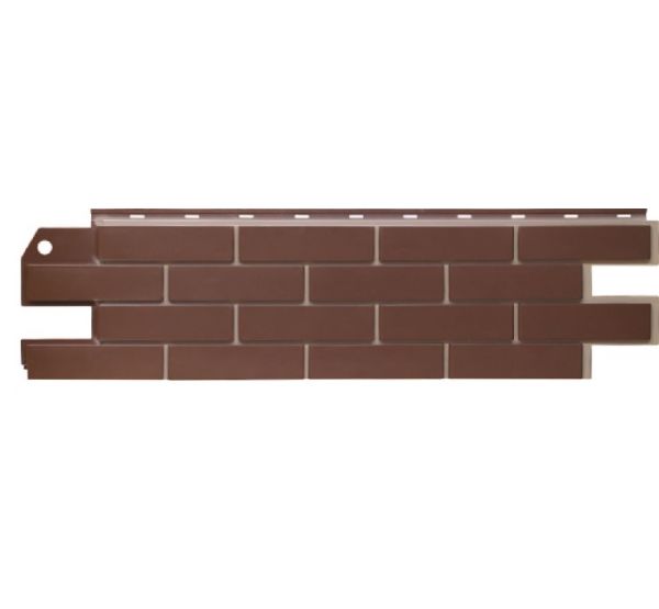 Фасадная панель Кирпич коричневый от производителя  SteinDorf по цене 432 р