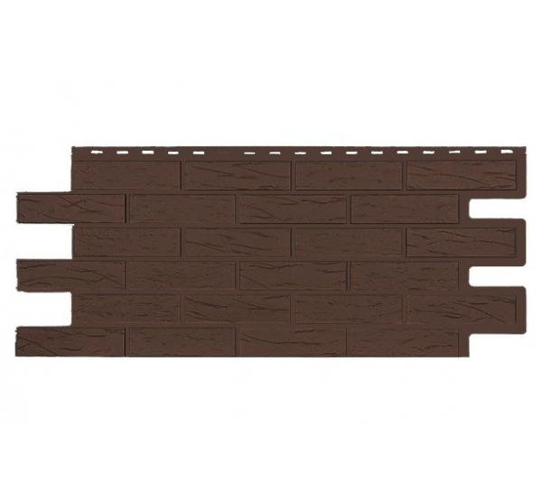 Фасадные панели СЕРИЯ кирпич Саман Эко - Браун от производителя  Т-сайдинг по цене 520 р