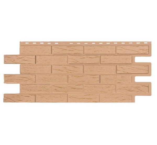 Фасадные панели СЕРИЯ кирпич Саман Эко - Крем от производителя  Т-сайдинг по цене 520 р