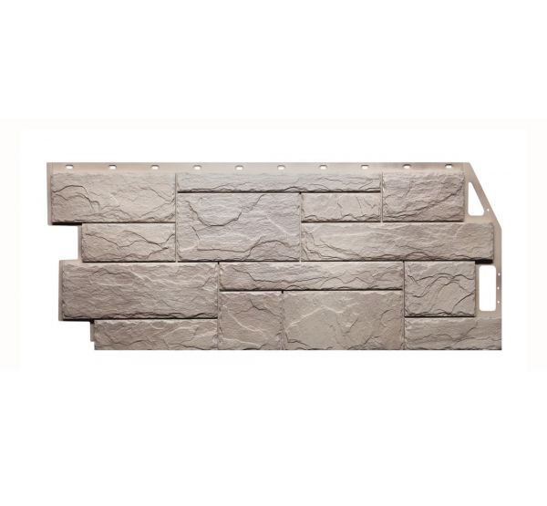 Фасадные панели (цокольный сайдинг) коллекция Камень Природный - Песочный от производителя  Fineber по цене 666 р