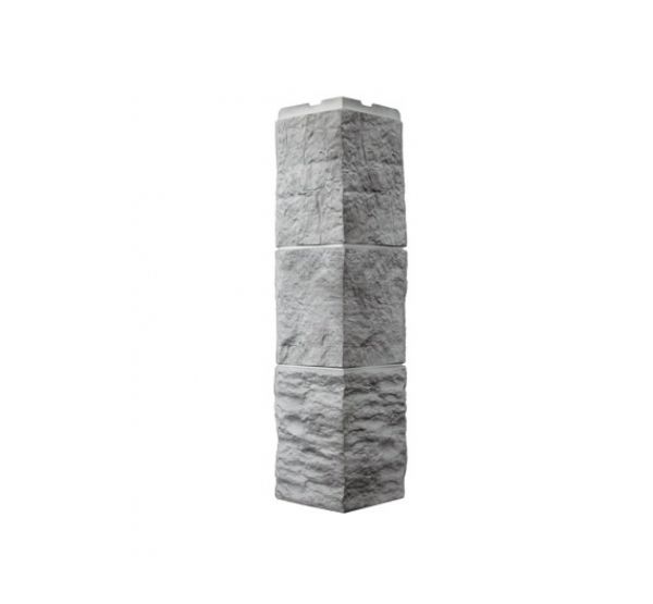 Угол Туф 3D -  Светло- серый от производителя  Фасайдинг Дачный по цене 526 р