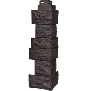 Угол наружный коллекция Дикий камень Коричневый от производителя  Fineber по цене 590 р