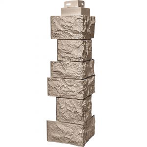 Угол наружный коллекция Дикий камень Песочный от производителя  Fineber по цене 590 р
