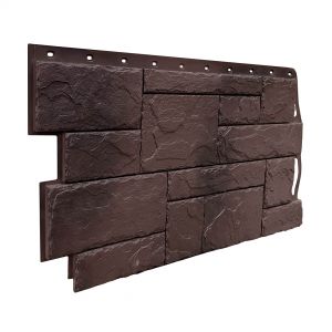 Фасадные панели (цокольный сайдинг) коллекция Камень Природный - Коричневый от производителя Fineber по цене 740 р Фасадные панели (цокольный сайдинг) коллекция Камень Природный - Коричневый от производителя Fineber по цене 740 р