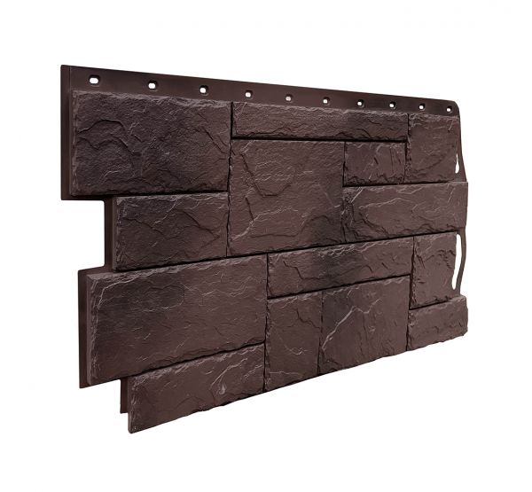 Фасадные панели (цокольный сайдинг) коллекция Камень Природный - Коричневый от производителя Fineber по цене 740 р Фасадные панели (цокольный сайдинг) коллекция Камень Природный - Коричневый от производителя Fineber по цене 740 р