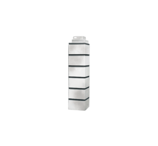 Угол наружный Кирпич Клинкерный 3D Бело-коричневый от производителя  Fineber по цене 564 р