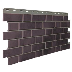 Фасадные панели (цокольный сайдинг) Кирпич Клинкерный 3D Коричнево-Чёрный от производителя Fineber по цене 590 р Фасадные панели (цокольный сайдинг) Кирпич Клинкерный 3D Коричнево-Чёрный от производителя Fineber по цене 590 р