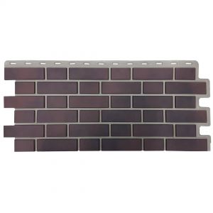 Фасадные панели (цокольный сайдинг) Кирпич Клинкерный 3D Коричнево-Чёрный от производителя Fineber по цене 590 р Фасадные панели (цокольный сайдинг) Кирпич Клинкерный 3D Коричнево-Чёрный от производителя Fineber по цене 590 р