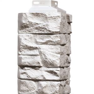 Угол наружный коллекция Скала Мелованный белый от производителя  Fineber по цене 590 р