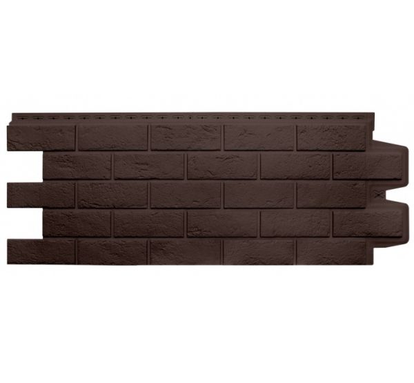 Фасадные панели Стандарт состаренный кирпич Шоколадный (Коричневый) от производителя  Grand Line по цене 450 р