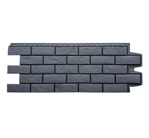 Фасадные панели Премиум состаренный кирпич Графит (шов RAL 9005) от производителя Grand Line по цене 615 р Фасадные панели Премиум состаренный кирпич Графит (шов RAL 9005) от производителя Grand Line по цене 615 р
