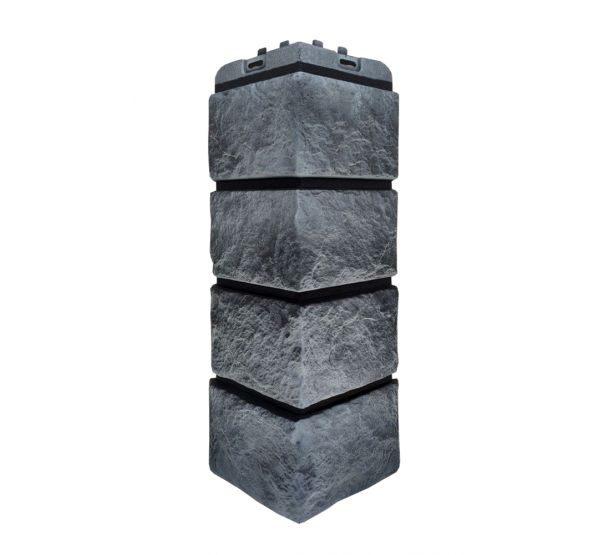 Угол наружный Колотый Камень Элит Антрацит (чёрный шов) от производителя Grand Line по цене 769 р Угол наружный Колотый Камень Элит Антрацит (чёрный шов) от производителя Grand Line по цене 769 р