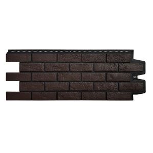 Фасадные панели Премиум состаренный кирпич Шоколадный (шов RAL 9005) от производителя  Grand Line по цене 663 р