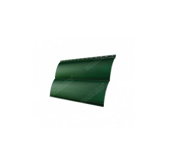 Металлический сайдинг Блок-хау 0,45 PE с пленкой RAL 6005 Зеленый мох от производителя  Grand Line по цене 906 р