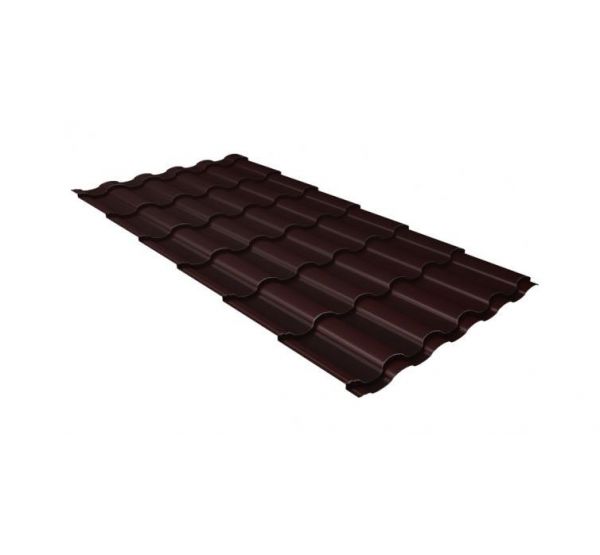 Металлочерепица кредо GL 0,5 Quarzit RAL 8017 шоколад от производителя  Grand Line по цене 1 349 р