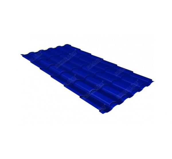 Металлочерепица кредо 0,45 PE RAL 5002 ультрамариново-синий от производителя  Grand Line по цене 763 р