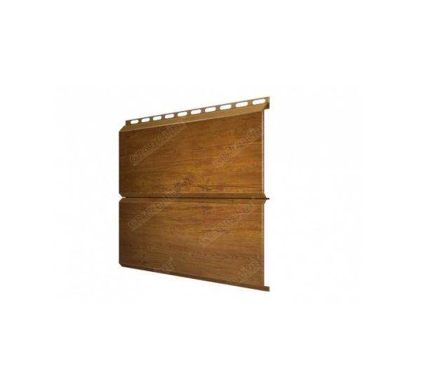 Металлический сайдинг ЭкоБрус 0,45 Print Twincolor Golden Wood от производителя  Grand Line по цене 1 380 р