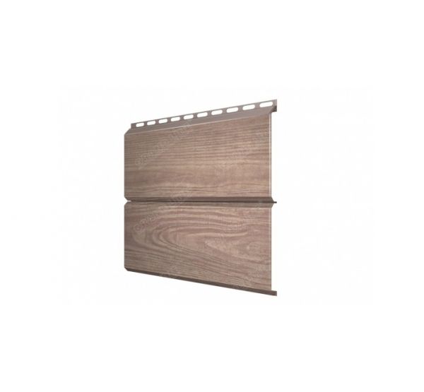 Металлический сайдинг ЭкоБрус 0,45 Print Twincolor White Wood от производителя  Grand Line по цене 1 380 р
