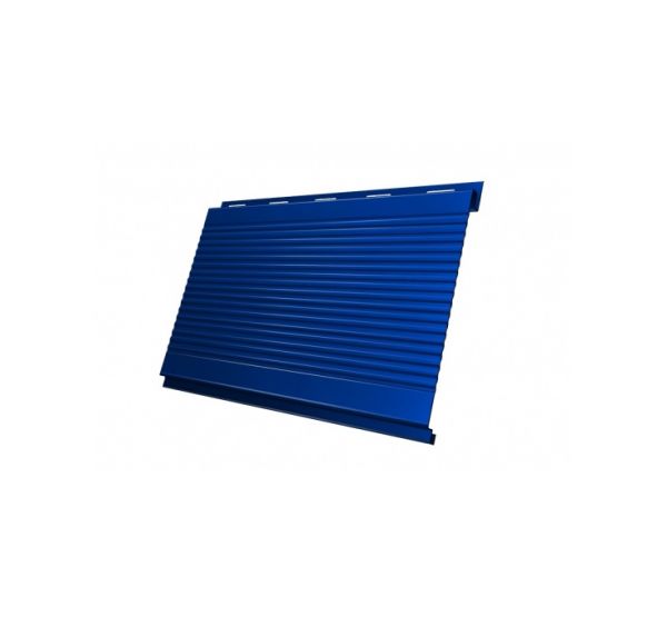Металлический сайдинг Вертикаль (gofr) 0,5 Satin RAL 5005 Сигнальный синий от производителя  Grand Line по цене 1 036 р