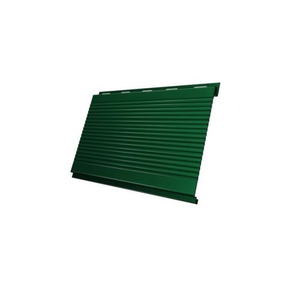 Металлический сайдинг Вертикаль (gofr) 0,5 Velur20 RAL 6005 Зеленый мох от производителя  Grand Line по цене 1 474 р