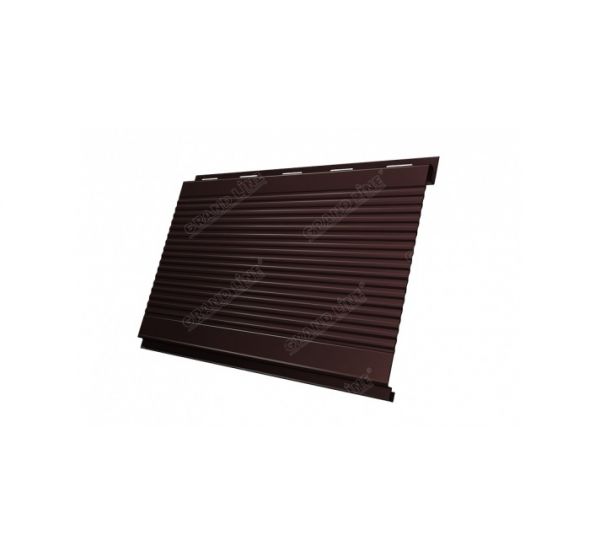 Металлический сайдинг Вертикаль (gofr) 0,45 PE RAL 8017 Шоколад от производителя  Grand Line по цене 921 р