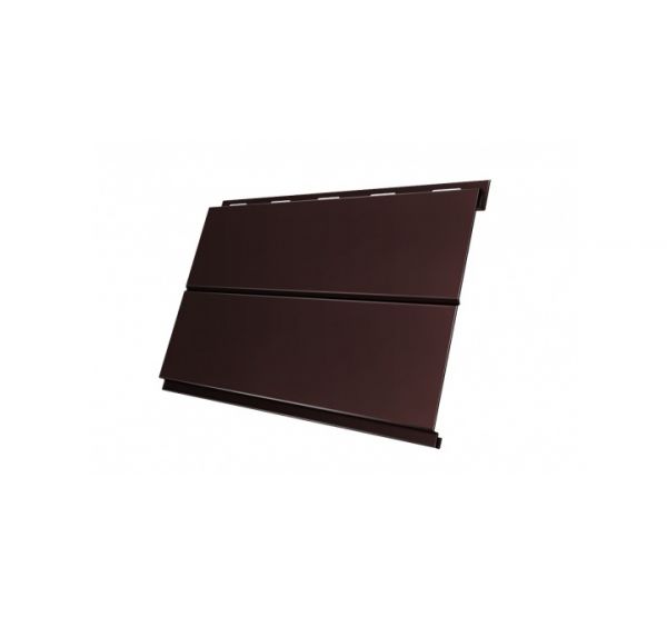 Металлический сайдинг Вертикаль (line) 0,5 Quarzit RAL 8017 Шоколад от производителя  Grand Line по цене 1 584 р